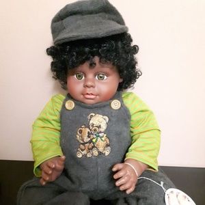 Cuddle Me Baby 20" tall   African -American Baby doll Boy